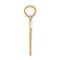 14K Gold 30 in Heart Charm Birthday Sports Pendant Jewerly 19mm x 14mm